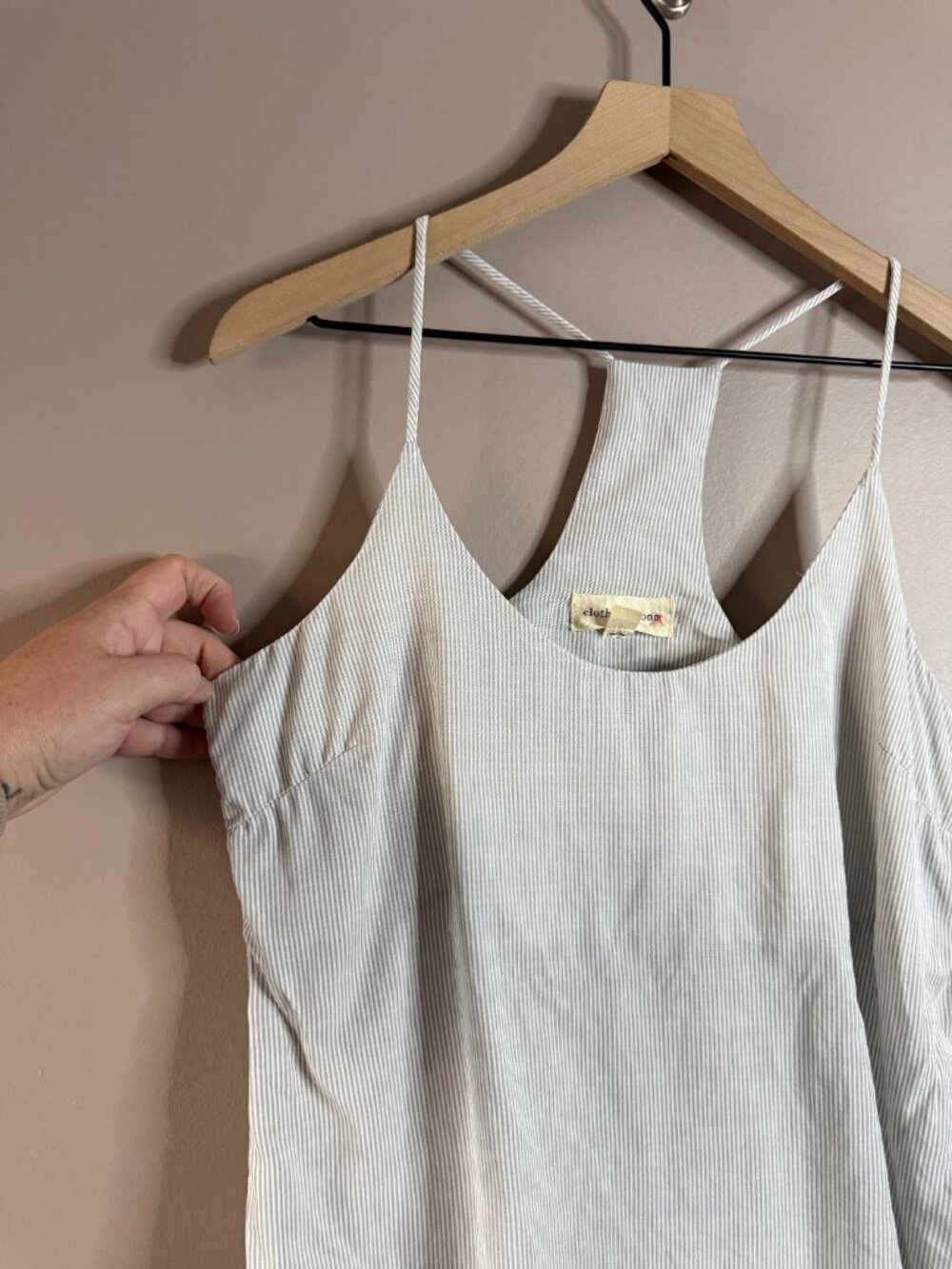 Women's S Cloth & Stone Striped Racerback Tank Top - Picture 4 of 7